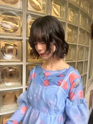 ミディアム 🦢パーマモデル 様募集中🦢AI🫧のヘアスタイル