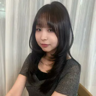 ロング カラー 韓国ヘア 🇰🇷 natsukiのヘアスタイル