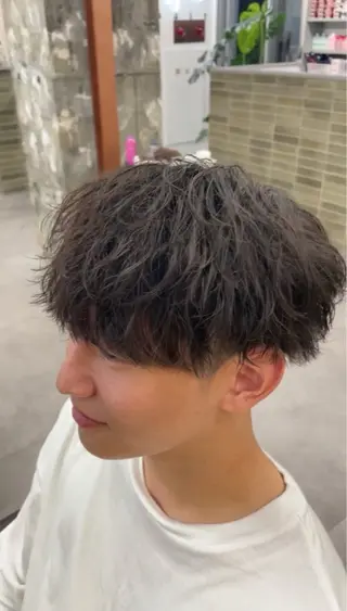 パーマ メンズ 並木 政太郎のヘアスタイル