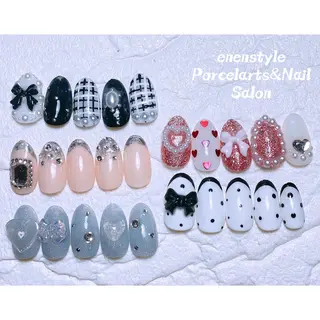 ミディアム ネイル 🐾enen style 🐾のネイルデザイン