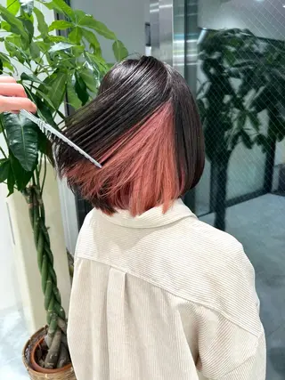 ミディアム カラー パーマ ヘアアレンジ メンズ キッズ ネイル マツエク・マツパ アイブロウ KANAMI 🌏のヘアスタイル