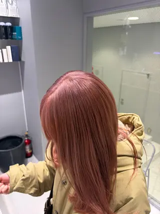 ロング ハイトーン✖️ 縮毛矯正シュンペイのヘアスタイル