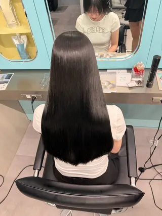 ロング 北新地/縮毛矯正 /あやなのヘアスタイル