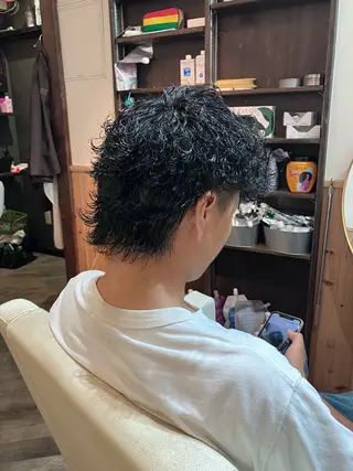 ミディアム パーマ レイヤー/ブリーチ| 特殊パーマ/赤澤のヘアスタイル