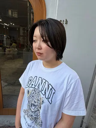 ショート カラー ボブ支持率NO1 🌈CHIKAのヘアスタイル