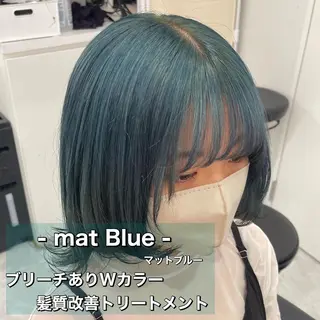 ミディアム カラー ボブカットモデル 募集中　ukaのヘアスタイル