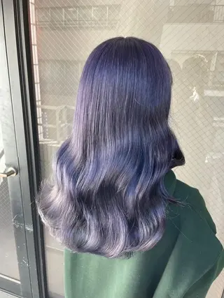 カラー 韓国うる艶ハイトーン 💙ayana💙のヘアスタイル