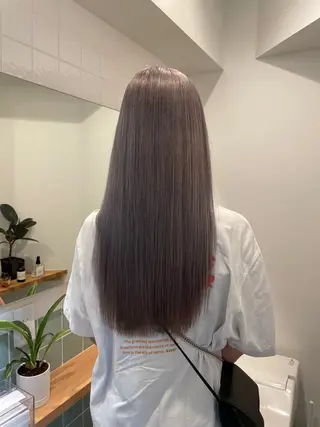 ロング カラー ボブ/レイヤーカット 縮毛矯正/コウキ新宿のヘアスタイル