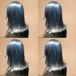 セミロング カラー レイヤー×艶髪特化 マネージャー安藤光司のヘアスタイル