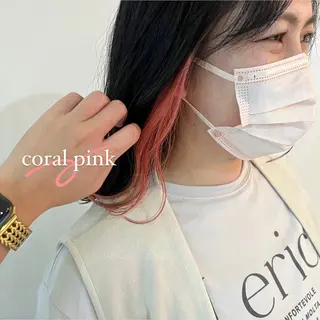 ミディアム カラー パーマ ヘアアレンジ メンズ キッズ ネイル マツエク・マツパ アイブロウ Lisa 海外風スパイラルのヘアスタイル