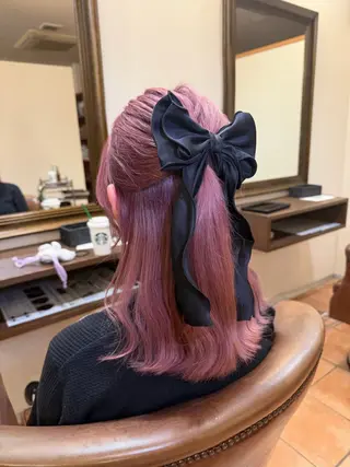 セミロング 吉原 美玖のヘアスタイル