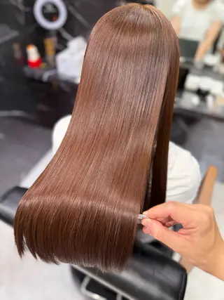 ロング カラー JIN|朝楽になる 乾かしただけで極艶髪のヘアスタイル