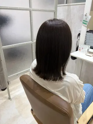 ミディアム 💙まこと💙艶 カラー(Rico)のヘアスタイル