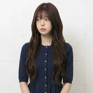 ロング カラー 髪質改善特化KIZU /ブリーチ縮毛矯正のヘアスタイル