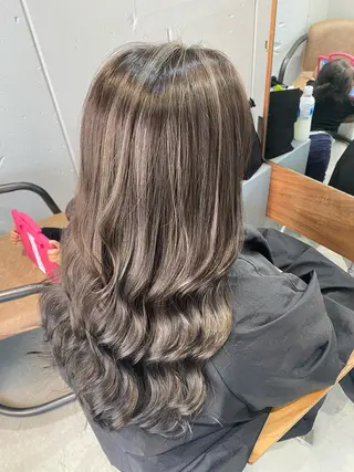 ロング カラー 似合わせレイヤー 阿波座/ふじむらのヘアスタイル