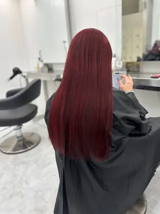 ロング 🎀暖色カラー🎀 韓国ヘア まなかのヘアスタイル
