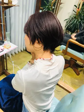 ショート カラー 🌈村松滉太髪質改善 レイヤーカット🌈のヘアスタイル