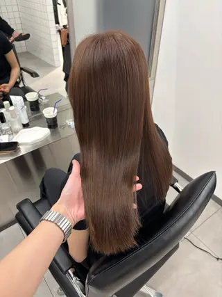 ロング カラー 𝗺𝗶𝗸𝘂♡ 似合わせ🎀のヘアスタイル