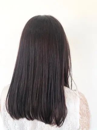 セミロング カラー そそ　喜 多のヘアスタイル