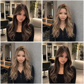 ロング カラー lua店 Yugo(河野有吾)のヘアスタイル
