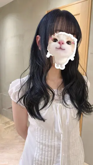 ロング 透明感カラー ミント🤍エリコのヘアスタイル