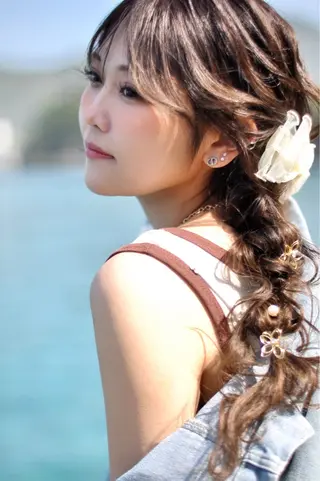 セミロング ハイトーン特化⭐️ 飯田大樹のヘアスタイル