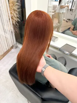 ロング カラー NANO／ ブリーチ×レイヤーのヘアスタイル