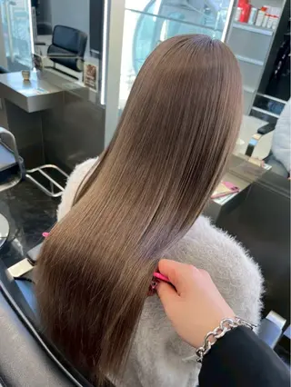 ロング カラー パーマ 色落ちまで盛れる 💟まなみのヘアスタイル