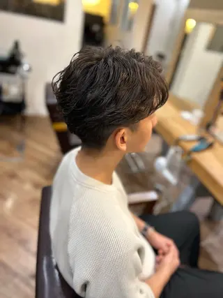 パーマ メンズ 河田 日和のヘアスタイル