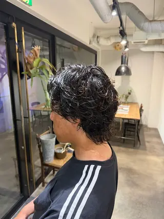 パーマ 北條 太基のヘアスタイル