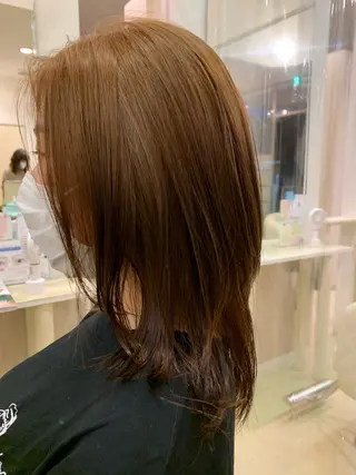 セミロング カラー 大西 七海のヘアスタイル