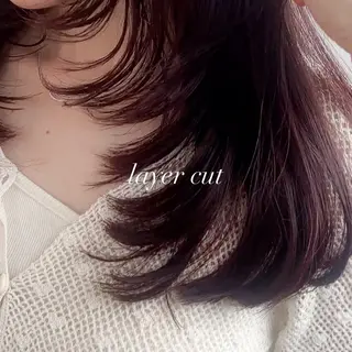 ミディアム カラー 艶カラー🫧 猿渡 響のヘアスタイル