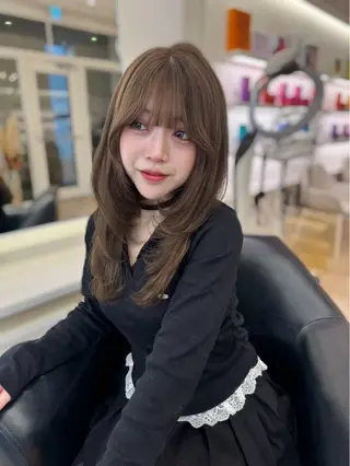 ロング カラー ParveMix🍀 藤原愛未のヘアスタイル