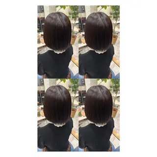 ショート カラー 店長✨レイヤー✖️ 髪質改善✖️韓国ヘアのヘアスタイル