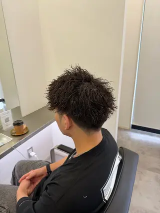 ショート パーマ メンズ 【メッシュ×パーマ】 ❤️🔥Koukiのヘアスタイル