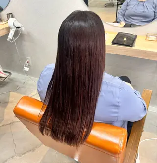 ロング カラー 山崎 美羽のヘアスタイル