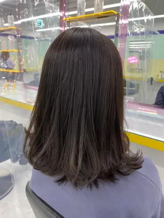 カラー パーマ ヘアアレンジ ネイル マツエク・マツパ 韓国風ベージュ🤎 赤みなし🌿横浜🤎のヘアスタイル