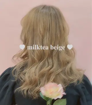 セミロング カラー 松本 沙良のヘアスタイル