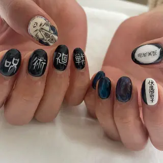 ミディアム 池袋痛ネイル Nok. 渡辺のネイルデザイン