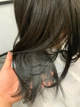 ミディアム カラー 菊地 旬のヘアスタイル