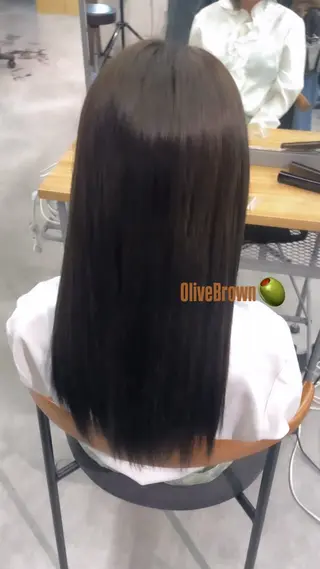 ロング カラー 透明感カラー🫧縮毛 矯正/ゆめかのヘアスタイル