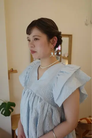 ミディアム ヘアアレンジ 西山 紗耶香🪽 透明感カラー/ボブのヘアスタイル