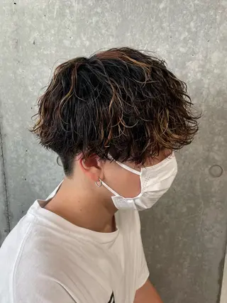 パーマ メンズ メンズモテパーマ💙 fuwaのヘアスタイル