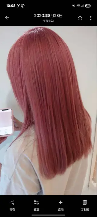 ロング カラー 白髪いかしハイライト 加藤のヘアスタイル