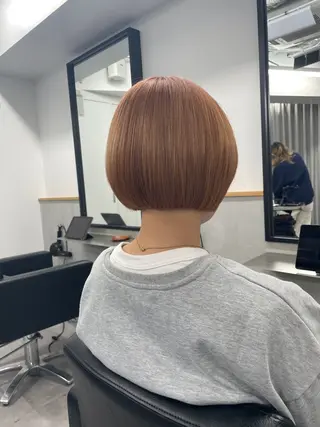ショート ボブ/レイヤーカット 縮毛矯正/コウキ新宿のヘアスタイル