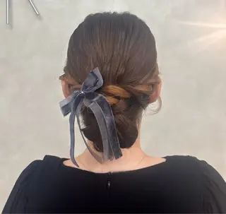 ミディアム ヘアアレンジ 🎀nonoka🎀 カラーモデル募集中✨のヘアスタイル