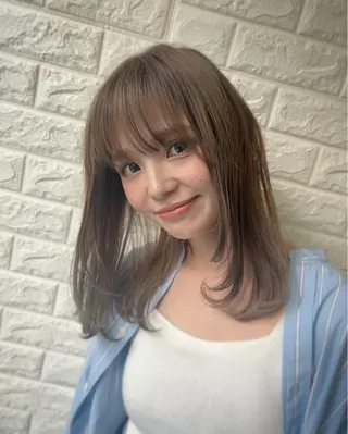 セミロング カラー hair・do ✂︎　原口 侑大のヘアスタイル