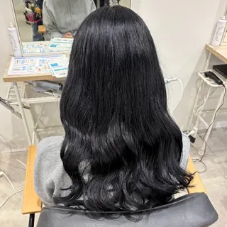 セミロング カラー ななみ𝜗𝜚透明感 /レイヤー/まつパのヘアスタイル