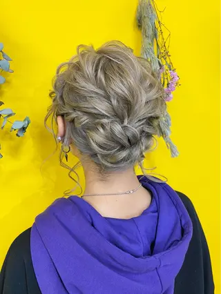 ミディアム ヘアアレンジ 新宿｜ヘアセット専門 ｜aira*｡ﾟのヘアスタイル