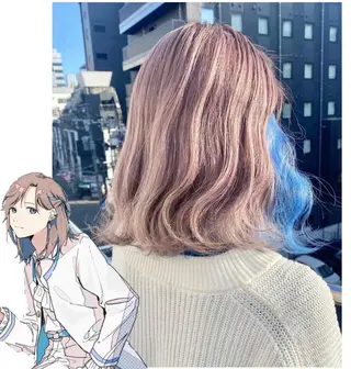 ショート カラー TSUNO🦖 派手髪/オタク美容師のヘアスタイル